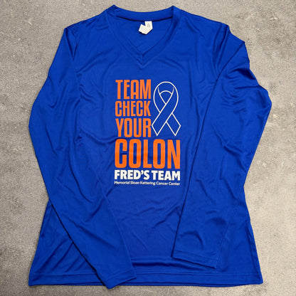 Womens Team Check Your Colon Supporters Shirt